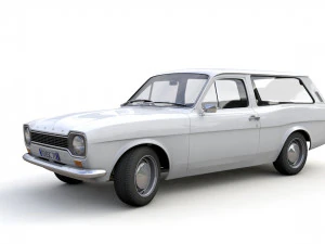Escort Mk1 Estate 1971 3D Model