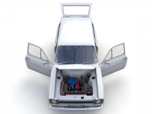 Escort Mk1 Estate 1971 3D Model