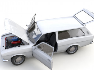 Escort Mk1 Estate 1971 3D Model