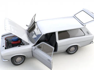 Escort Mk1 Estate 1971 3D Model