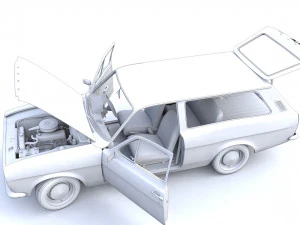 Escort Mk1 Estate 1971 3D Model
