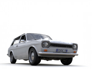Escort Mk1 Estate 1971 3D Model