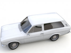 Escort Mk1 Estate 1971 3D Model