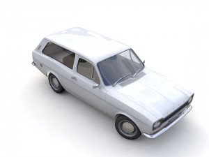 Escort Mk1 Estate 1971 3D Model