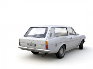 Escort Mk1 Estate 1971 3D Model