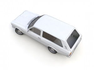 Escort Mk1 Estate 1971 3D Model