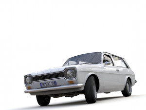 Escort Mk1 Estate 1971 3D Model