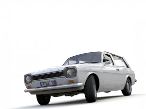 Escort Mk1 Estate 1971 3D Model