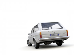 Escort Mk1 Estate 1971 3D Model