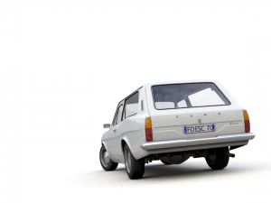 Escort Mk1 Estate 1971 3D Model