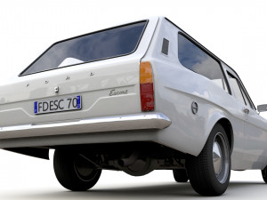 Escort Mk1 Estate 1971 3D Model