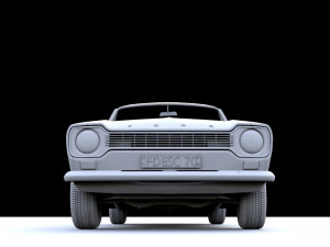 Escort Mk1 Estate 1971 3D Model
