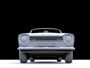 Escort Mk1 Estate 1971 3D Model