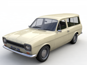 Escort Mk1 Wagon 1970 3D 모델