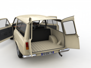 Escort Mk1 Wagon 1970 3D Model