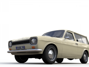 Escort Mk1 Wagon 1970 3D Model