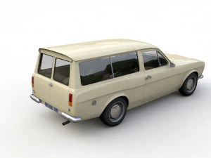 Escort Mk1 Wagon 1970 3D Model