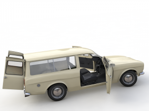 Escort Mk1 Wagon 1970 3D Model