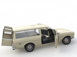 Escort Mk1 Wagon 1970 3D Model