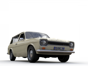 Escort Mk1 Wagon 1970 3D Model