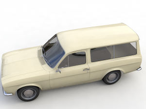Escort Mk1 Wagon 1970 3D Model