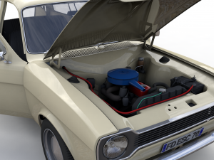Escort Mk1 Wagon 1970 3D Model