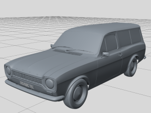 Escort Mk1 Wagon 1970 3D Model