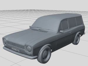 Escort Mk1 Wagon 1970 3D Model