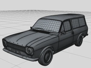 Escort Mk1 Wagon 1970 3D Model