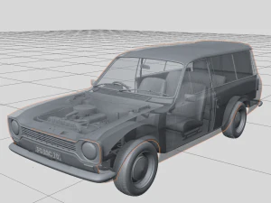 Escort Mk1 Wagon 1970 3D Model