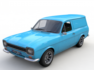 Escort Mk1 Panel Van 1970 3D 모델
