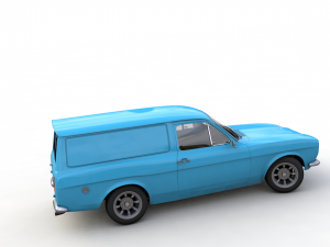 Escort Mk1 Panel Van 1970 Modelo 3D