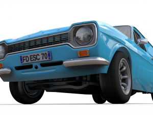 Escort Mk1 Panel Van 1970 Modelo 3D