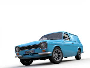 Escort Mk1 Panel Van 1970 3D Model