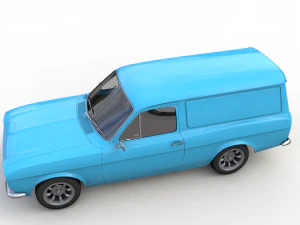 Escort Mk1 Panel Van 1970 3D Model