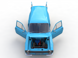 Escort Mk1 Panel Van 1970 Modelo 3D