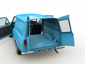 Escort Mk1 Panel Van 1970 Modelo 3D