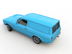 Escort Mk1 Panel Van 1970 Modelo 3D