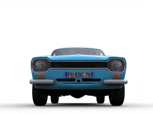 Escort Mk1 Panel Van 1970 3D Model