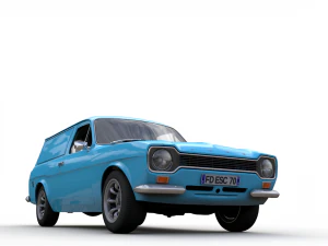 Escort Mk1 Panel Van 1970 3D Model