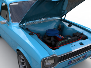 Escort Mk1 Panel Van 1970 Modelo 3D