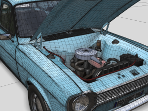 Escort Mk1 Panel Van 1970 Modelo 3D