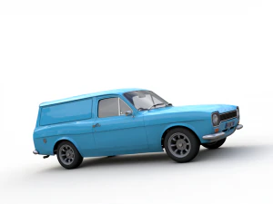 Escort Mk1 Panel Van 1970 3D Model