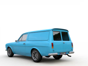 Escort Mk1 Panel Van 1970 3D Model