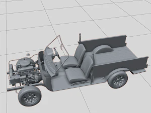 Escort Mk1 Panel Van 1970 3D Model
