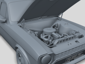 Escort Mk1 Panel Van 1970 Modelo 3D