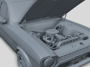 Escort Mk1 Panel Van 1970 3D Model