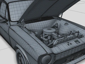 Escort Mk1 Panel Van 1970 3D Model