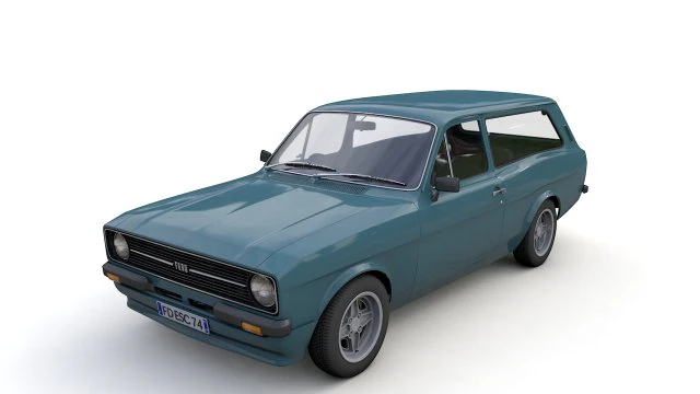 Escort Mk2 Station Wagon 1974 3D Model .c4d .max .obj .3ds .fbx .stl .blend