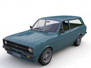 Escort Mk2 Station Wagon 1974 Modelo 3D